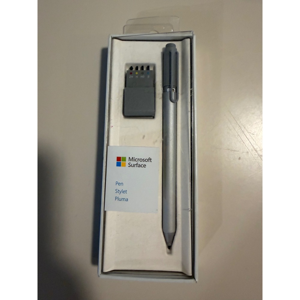 Microsoft Surface Pen Silver Model 1710 for Surface Pro 3 4 Book with Tip Kit
